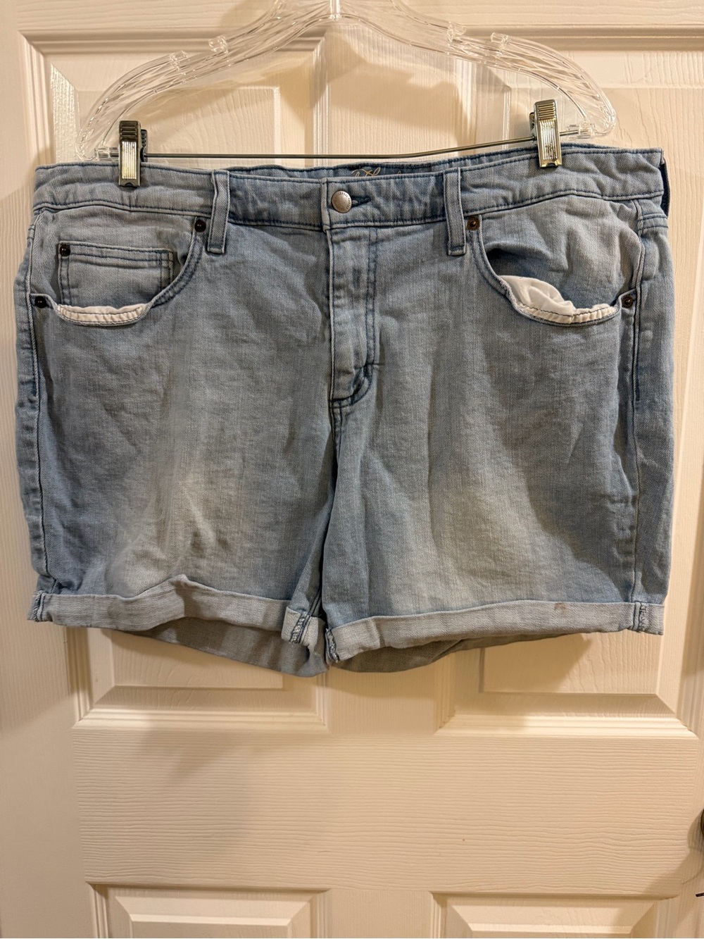 Light Blue Denim Women's Shorts